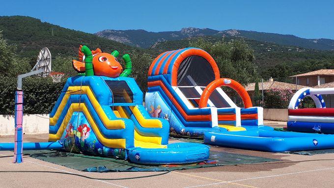 toboggans  aquatique ou réception piscine a balle 