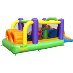 Parcours baby avec obstacle et toboggan 